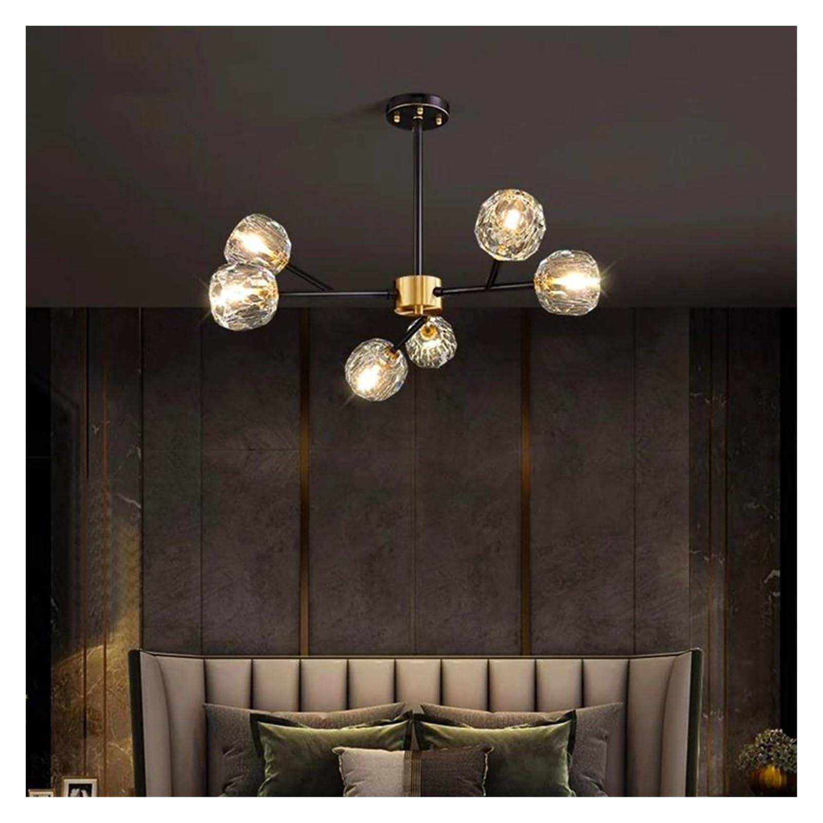 Generico Lampade a sospensione, Moderne luci a LED for la decorazione della casa, lampade a sospensione for soggiorno, lampadari for sala da pranzo, sospese, illuminazione interna(A 6 heads)