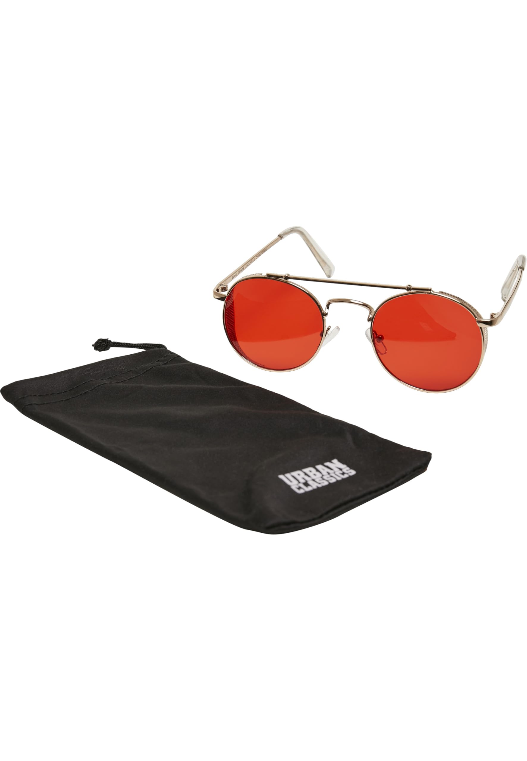 Urban Classics Unisex Sunglasses with UV 400 Protection for Men and Women, Chios Sunglasses in 3 Colour Variations, One Size, Gold/Red, One Size