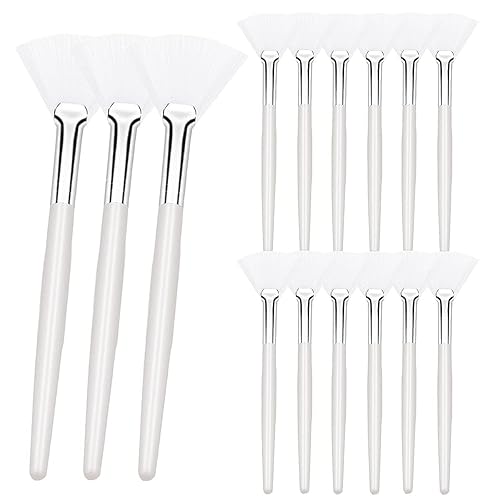 15 cepillos de abanico suaves aplicadores faciales, cepillo aplicador de ácido, maquillaje cosmético, herramientas de cuidado de la piel para crema 15 cepillos de abanico suaves aplicadores faciales, cepillo aplicador de ácido, maquillaje cosmético, herramientas de cuidado de la piel para crema