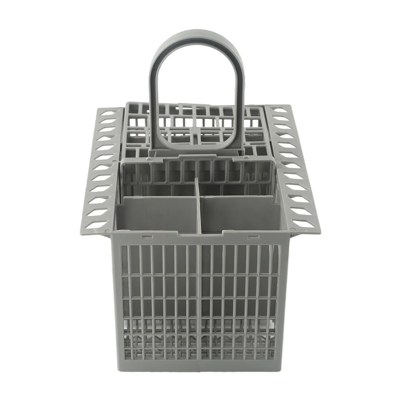 Compatible con cesta for cubiertos desmontable Hotpoint C00257140 | Caddy de plástico dividido desmontable con asa de transporte.