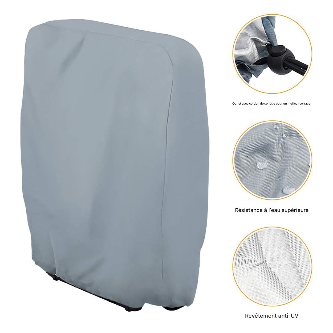 Fundas para Sillas Plegables 2 Unidades Antipolvo Silla Plegable Jardín
