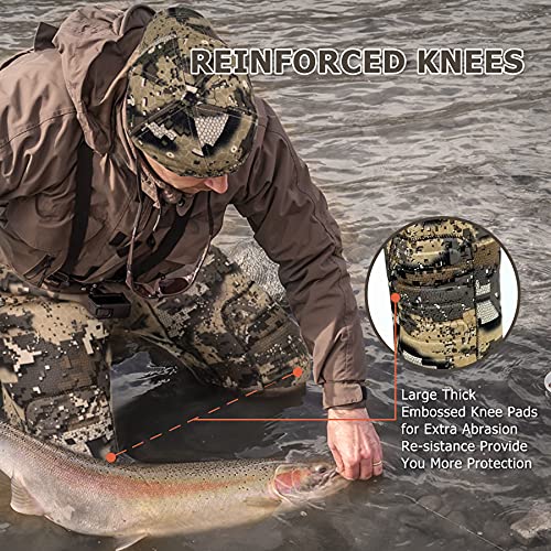 Vadeador de neopreno con bota impermeable de pesca deportiva 5