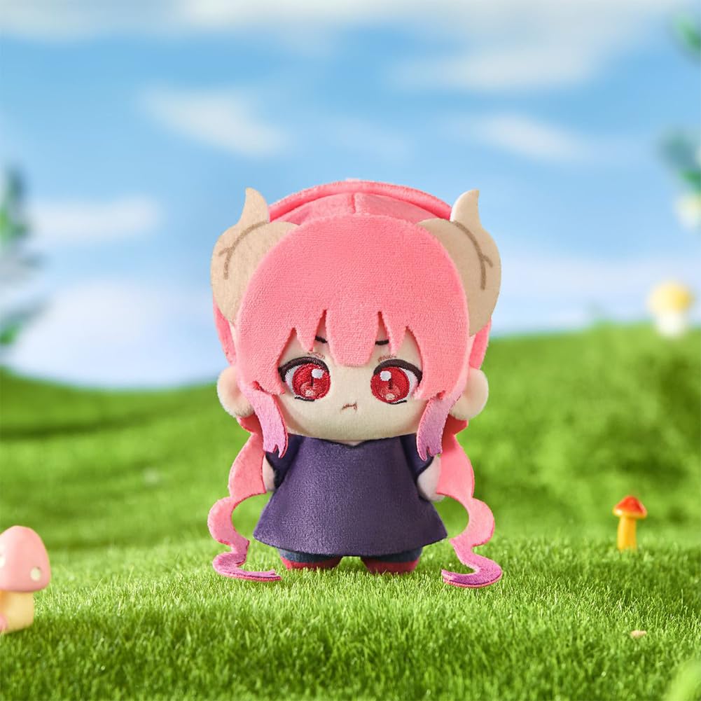 5 portachiavi in peluche Kanna Kamui a forma di anime Kobayashi Kanna/Tohr con ciondoli a forma di figure morbide, accessori per lo zaino da scuola, per divano, cuscino, decorazione, regali