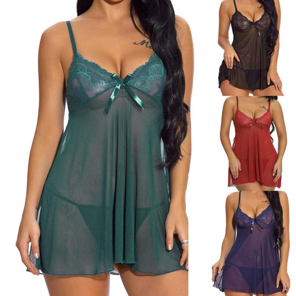 Dessous Strapsen Lingerie Damen Erotische UnterwäscheFrauen Nachthemden Spitze Nachtwäsche Nachtwäsche Pyjama Frauen Home Kleidung Nachtwäsche V-Ausschnitt Weibliches Nachthemd Sexy Dessous