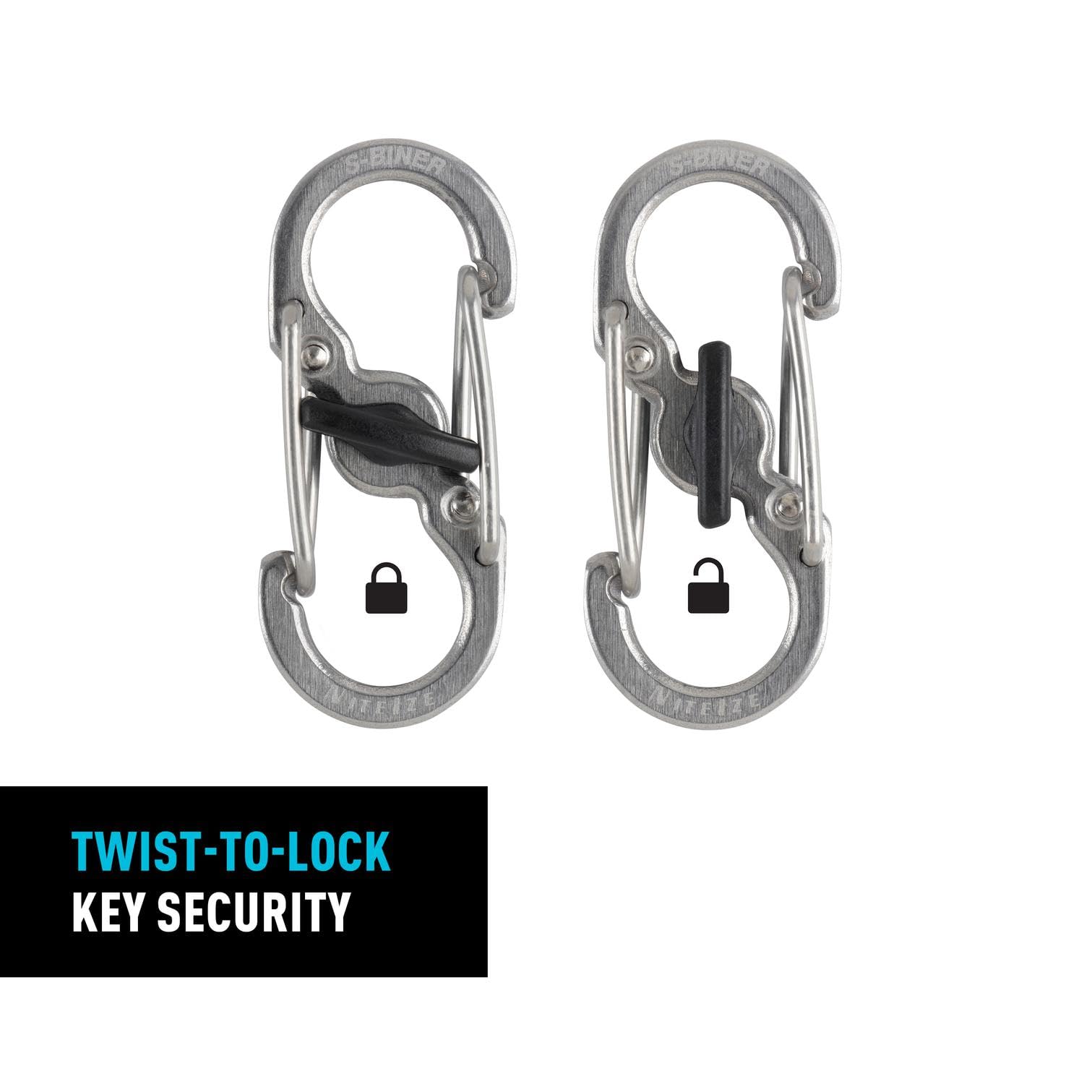 Nite Ize KLKBF-11-R6 Big Foot Locker Keyrack, stal