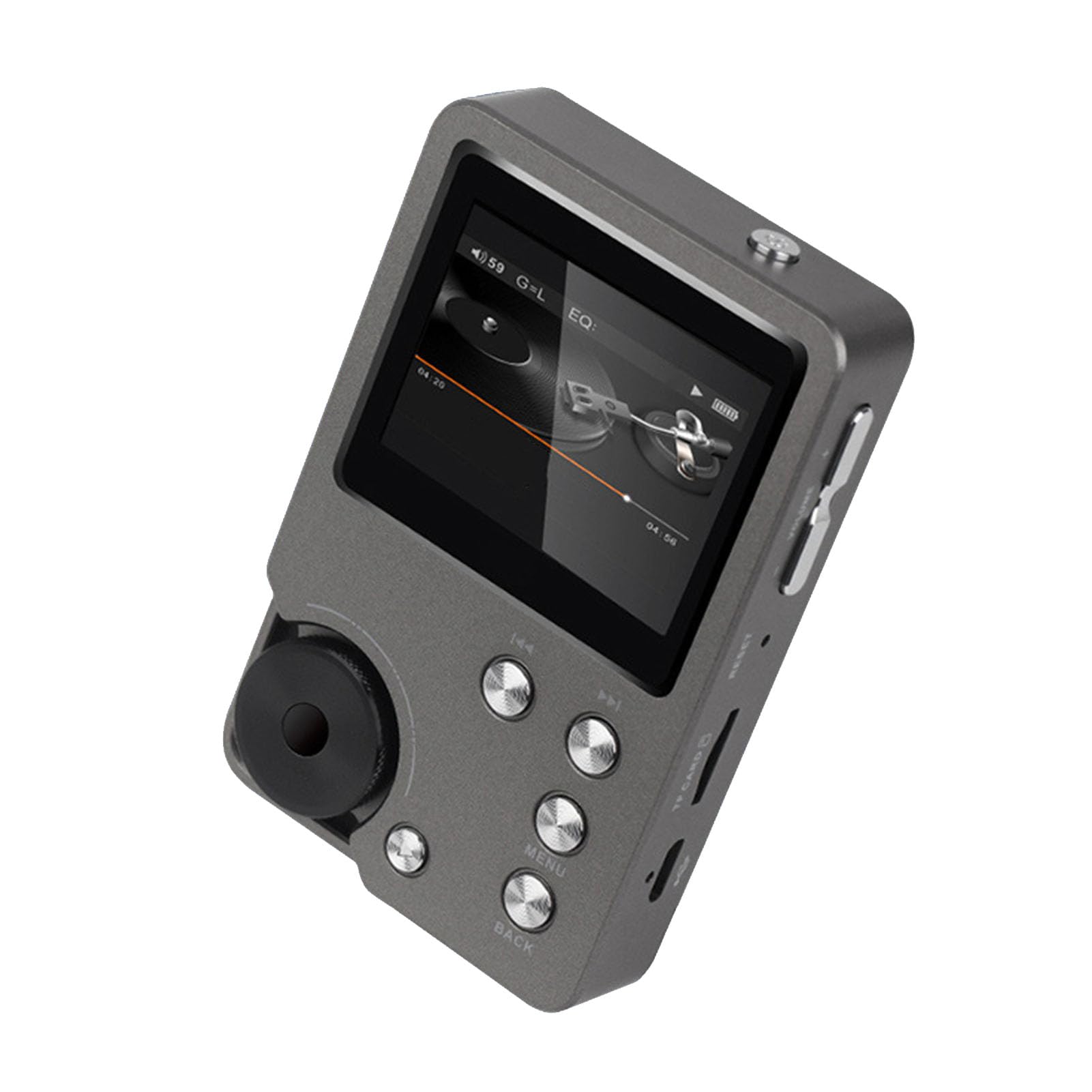 Generic Lettore Musicale Audio Digitale Ad Alta Risoluzione con Scheda di Memoria da 64 GB, Lettore Audio Portatile Hi-Fi per Appassionati di Musica, Display da 2,0 Pollici