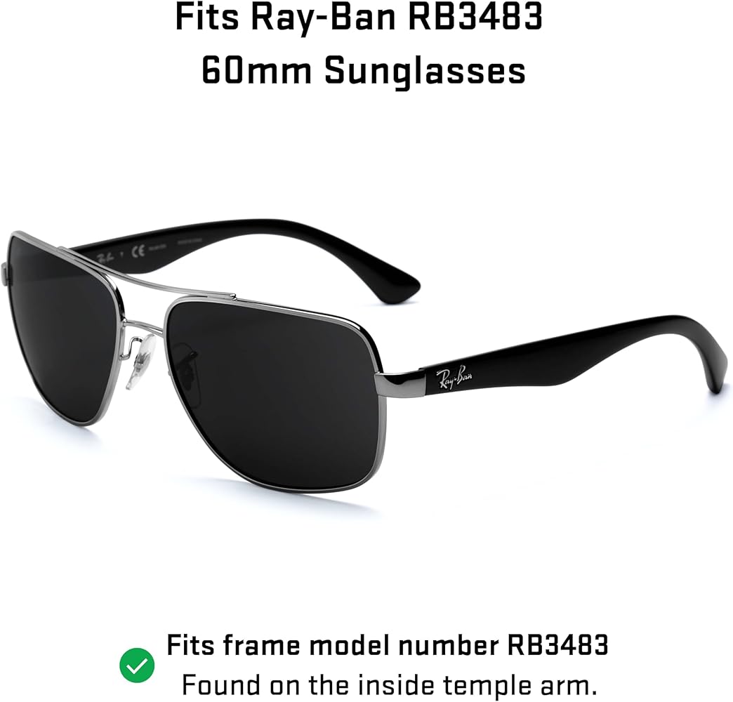 ラレー Amazon.com: Revant Replacement Lenses for Ray-Ban RB3483 60mm
