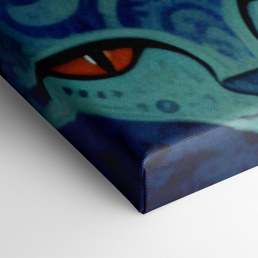 Canvas for Living room. Whiskers and Hues A Vivid Assembly of Countless Cats, 27 x 18 inch Canvas Wall Art - Ready to Hang - 69x46 cm (27x18 inch)
