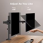 ErGear Dual Monitor Desk Mount, Fully Adjustable Dual Monitor Arm for 2 Computer Screens up to 32 inch, Heavy Duty Dual Monitor Stand for Desk, Holds up to 17.6 lbs per Arm, EGCM1