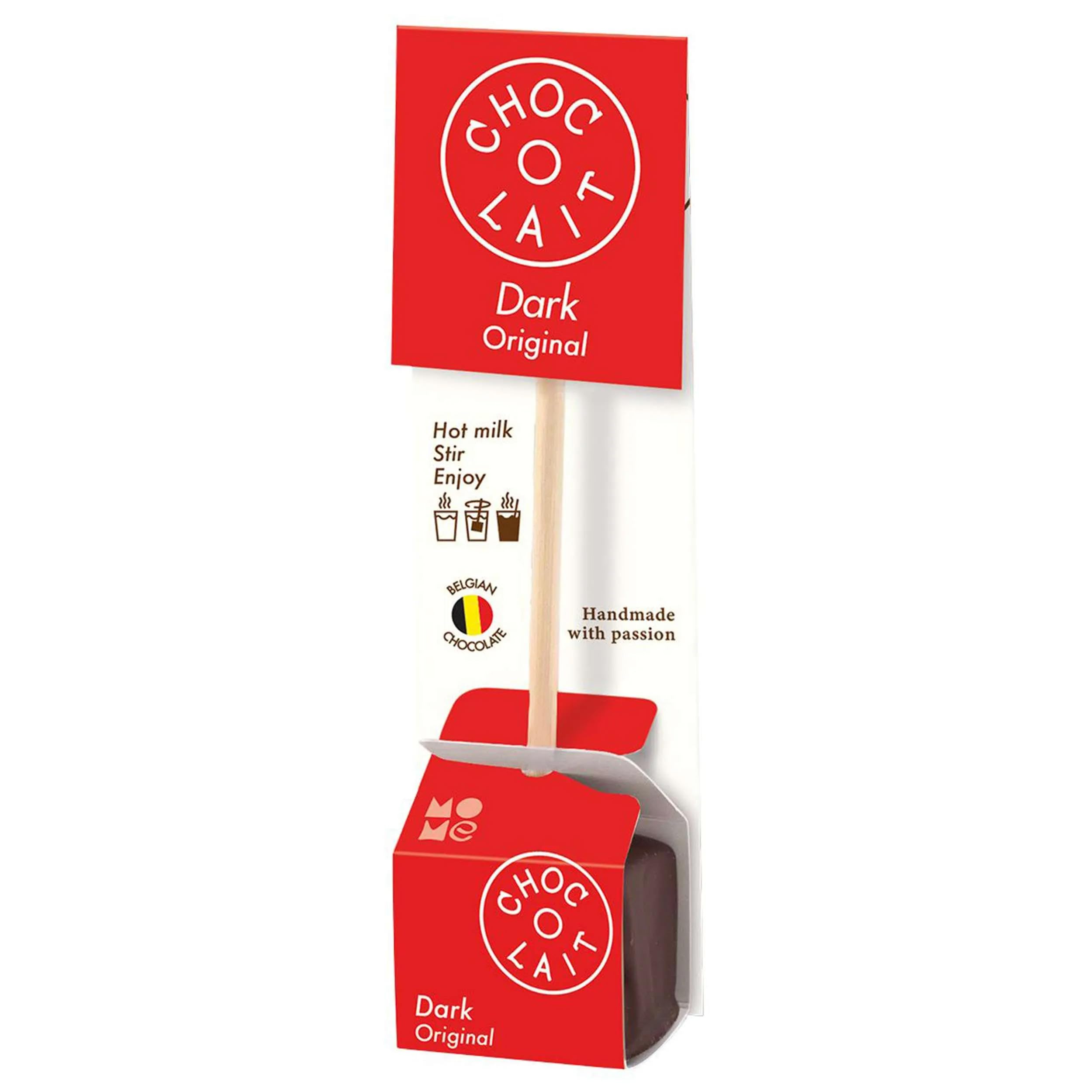 GUSTONE. MoMe Trinkschokolade am Stiel Choc-o-lait Dark 24 Stück