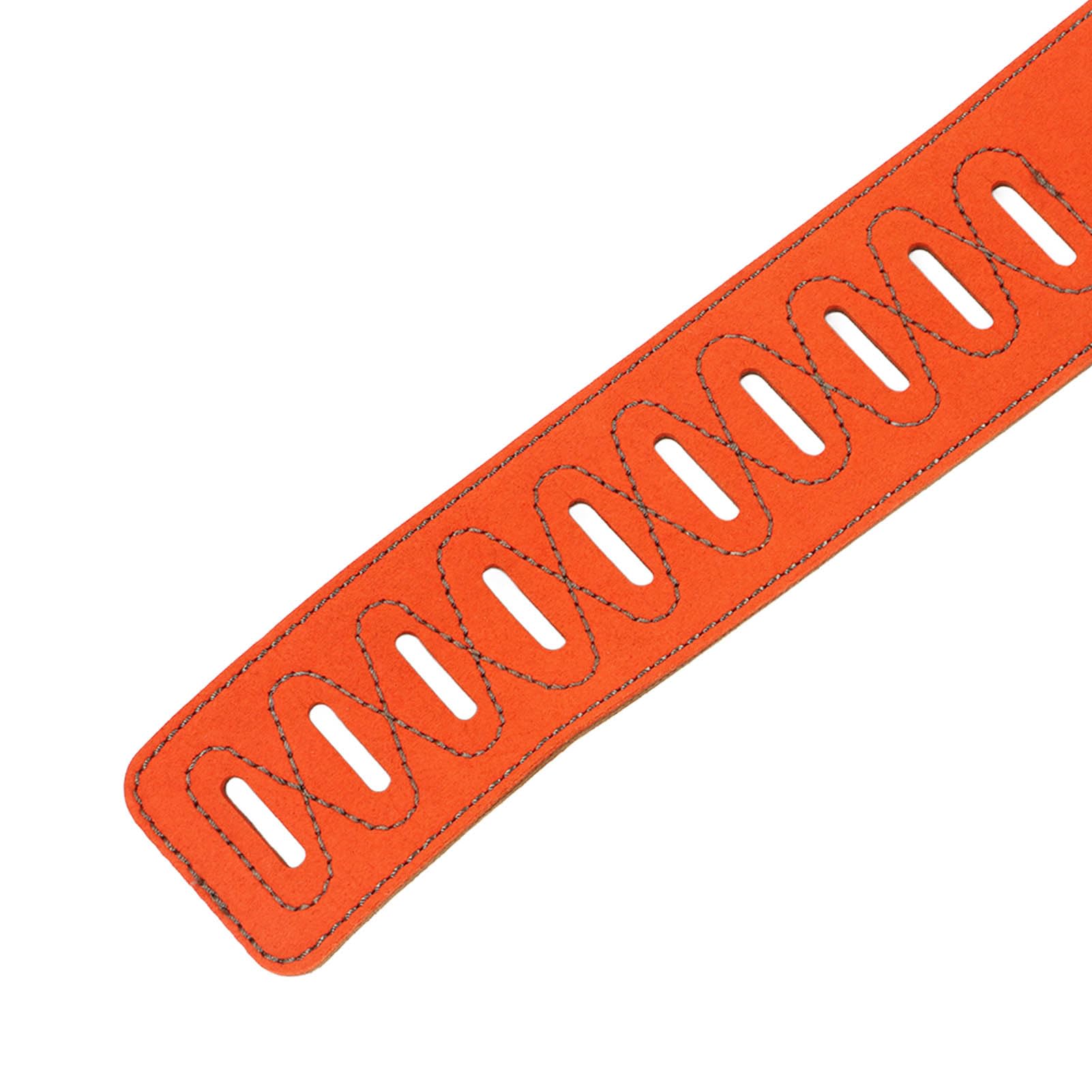Correa de guitarra Correa de hombro ajustable de cuero nobuk para bajo Guitarra acústica eléctrica con bordado Material suave y duradero para músicos 1 paquete