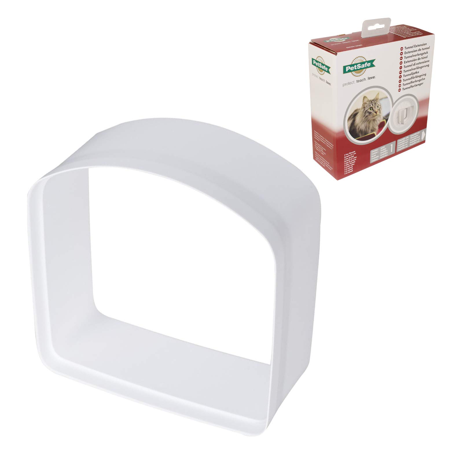 White Cat Flap Tunnel Extension for PPA19 4-Way Manual Pet Doors from Staywell