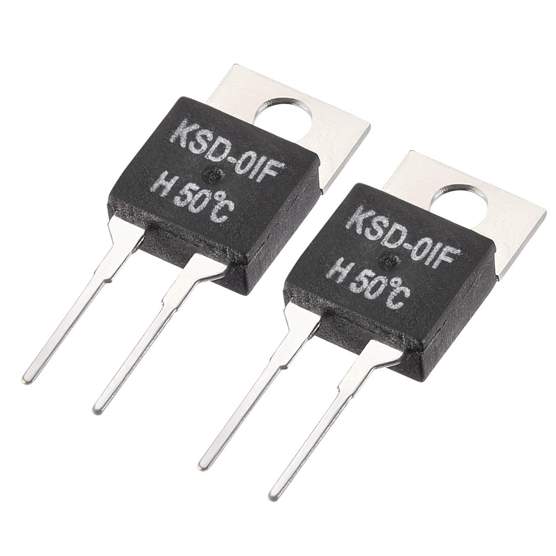 uxcell Normally Open Temperature Switch, KSD01F Thermal Switch