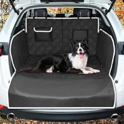 Fundas De Asiento Para Suzuki Vitara KYG Funda para Maletero de Coche para Perros, Impermeable, Antideslizante, de Tela , 2 Bolsillos Grandes 115 * 185 * 40 cm