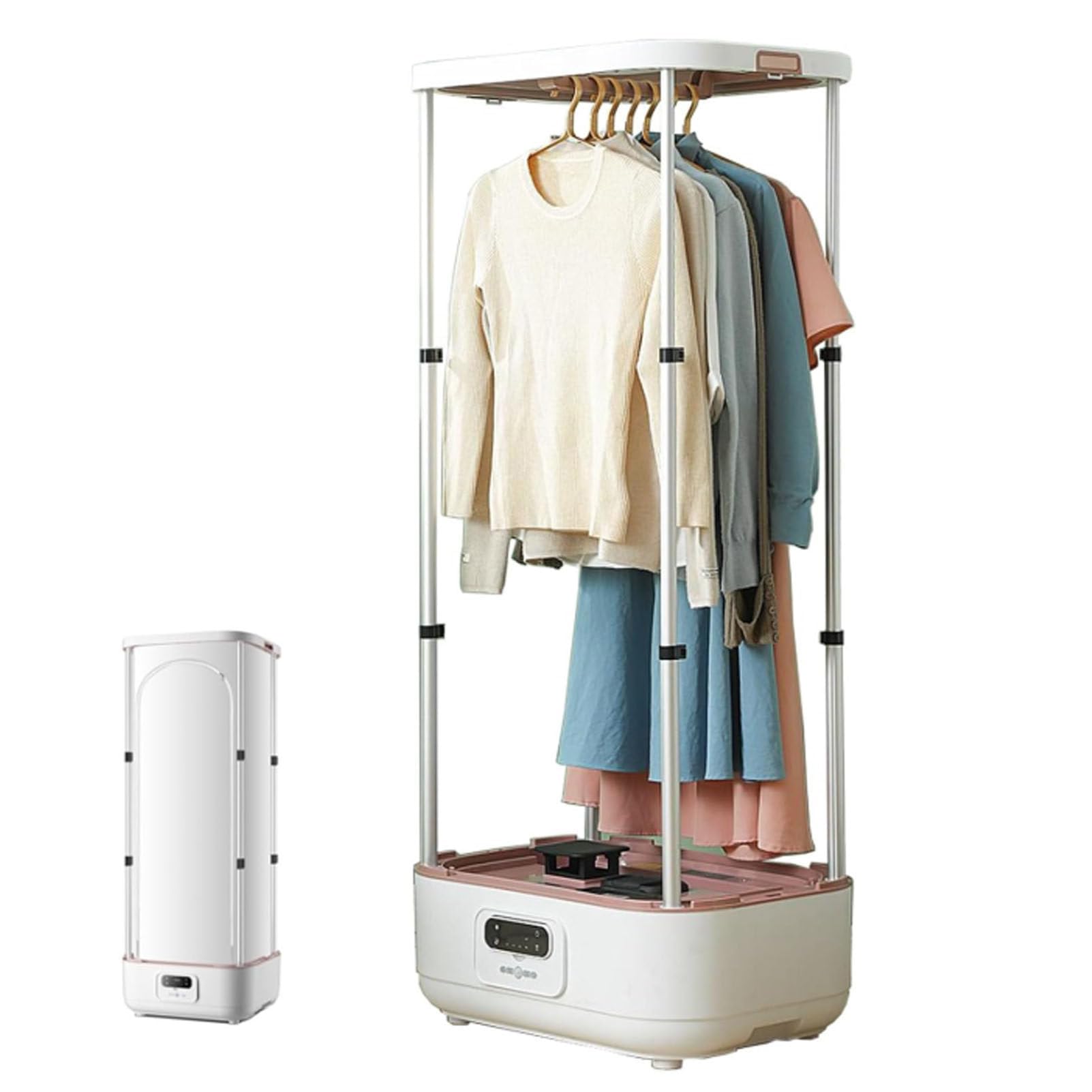 Przenośna automatyczna maszyna do prasowania parowego o mocy 900 W, suszarka do ubrań do użytku domowego z funkcją suszenia parowego, prasownica parowa, maszyna do składania ubrań do prasowania
