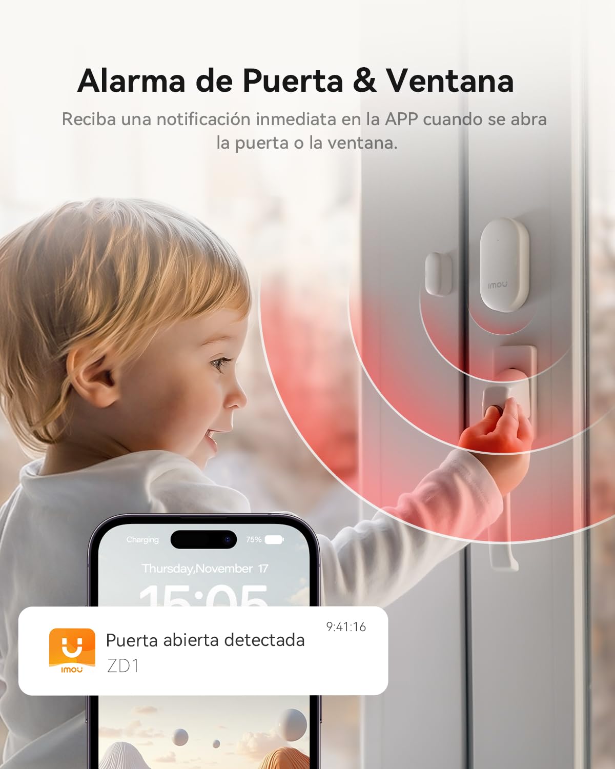 Imou Kit de Alarma - Sistema de Seguridad para el Hogar con Alarma y Cámara Vigilancia, Sensores de Movimiento, Sensores de Ventanas, Compatible con Alexa