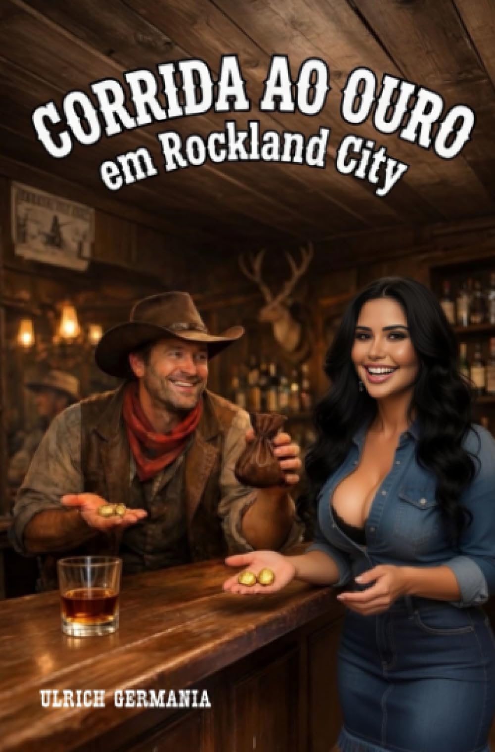Corrida ao Ouro em Rockland City: Uma louca corrida do ouro e uma astuta caça-fortunas em um saloon do Velho Oeste.