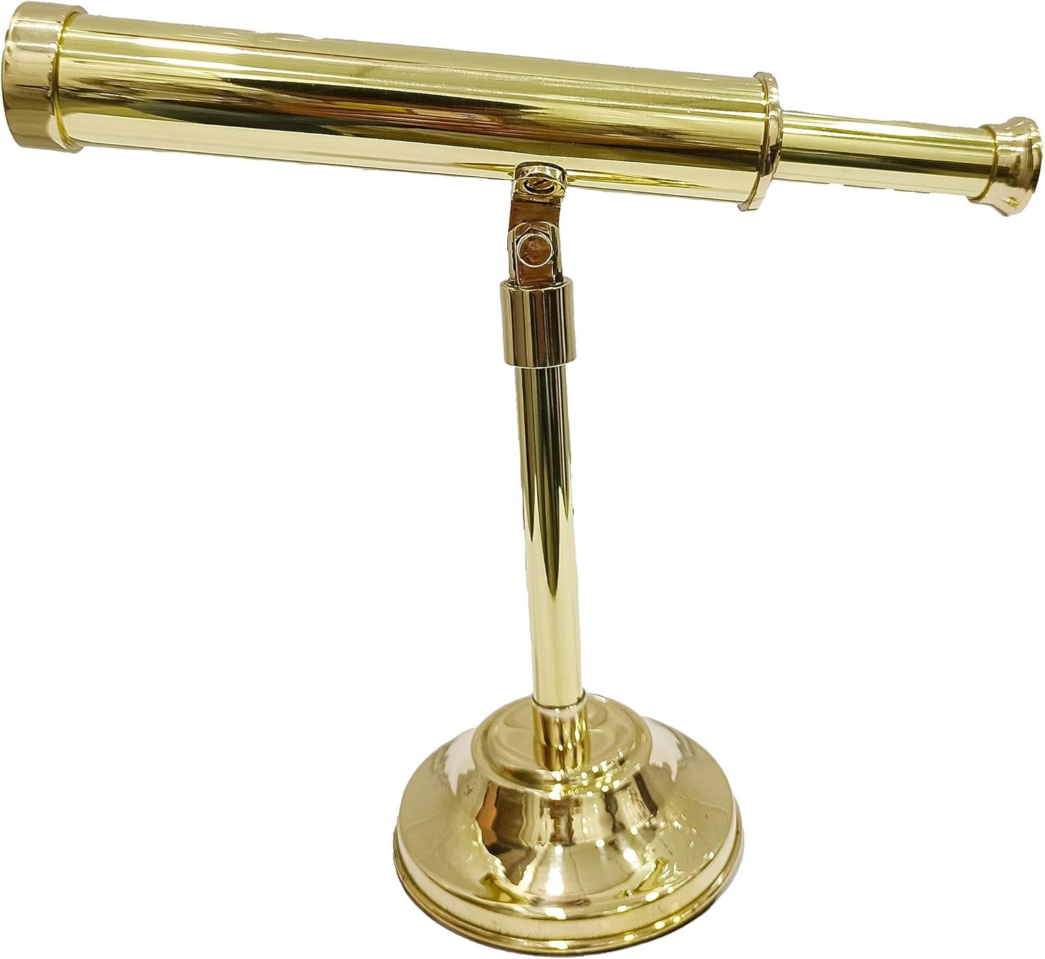 Navy Handmade Shiny Brass Telescope Maritime Ship Instrument Functional Clear Vision Nautical Home Decor