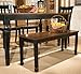 Signature Design by Ashley Owingsville Dining Bench - Rectangular - Black and Brown, 