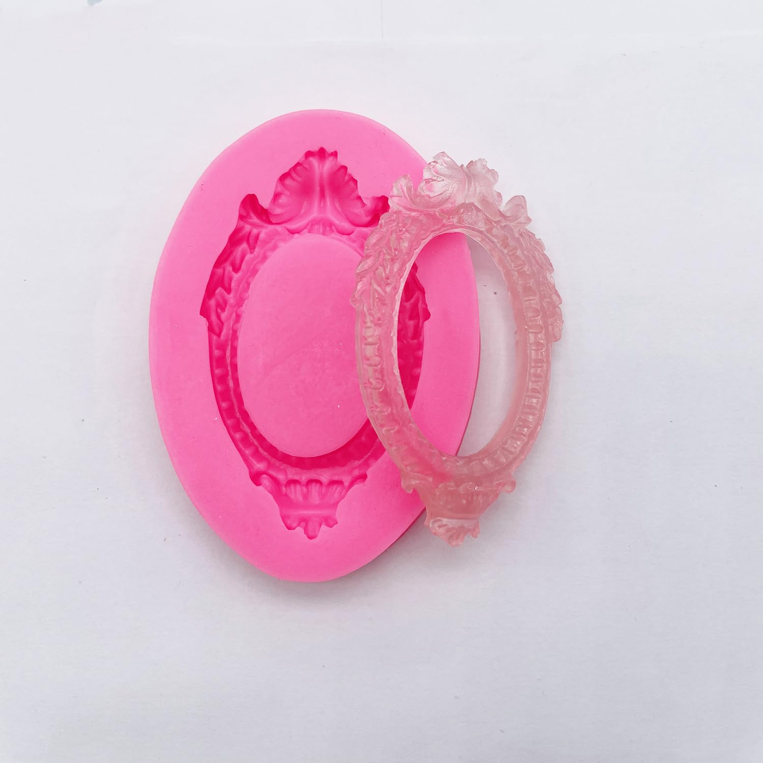 AMZTOART 5pc Frame Silicone Mold Polymer Clay Chocolate Fondant Sugarcraft Sugar Craft Molds DIY Cake Safe