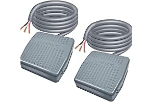 2-Pack Momentary Foot Switch for CNC Industrial