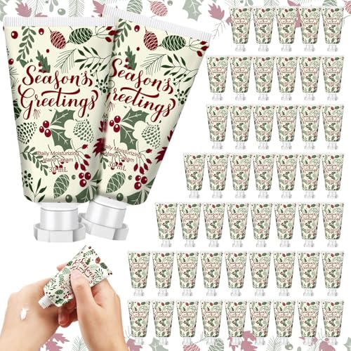 Image of 50 Pcs Christmas Hand Cream Gifts Bulk 1 oz Favors Leaves