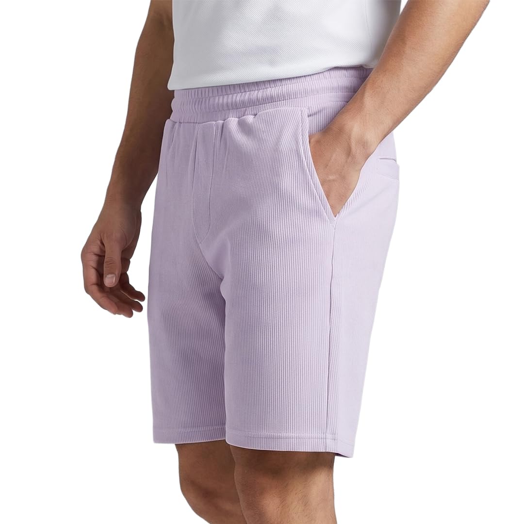 Short décontracté pour homme lavande en taille M pour un été confortable - 8