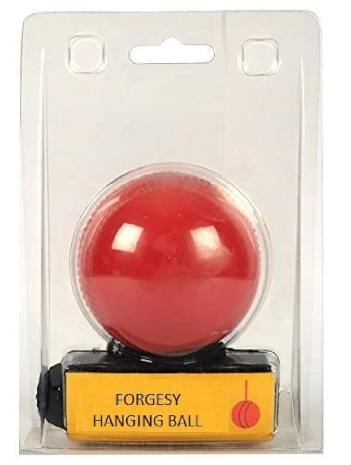 Forgesy Red Cricket Practice Synthetic Hanging Ball for Knocking Stroke Improves Batting Skills (Junior)-picture-14