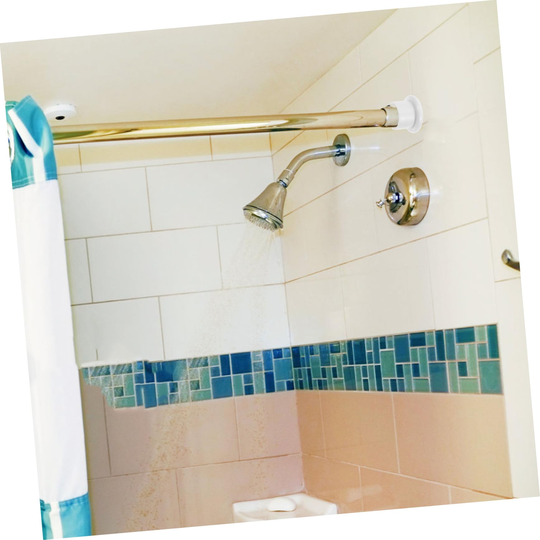 Lot de 5 embouts de tringle en plastique C – Convient aux tringles Idéal pour placard et douche et utilisation en intérieur