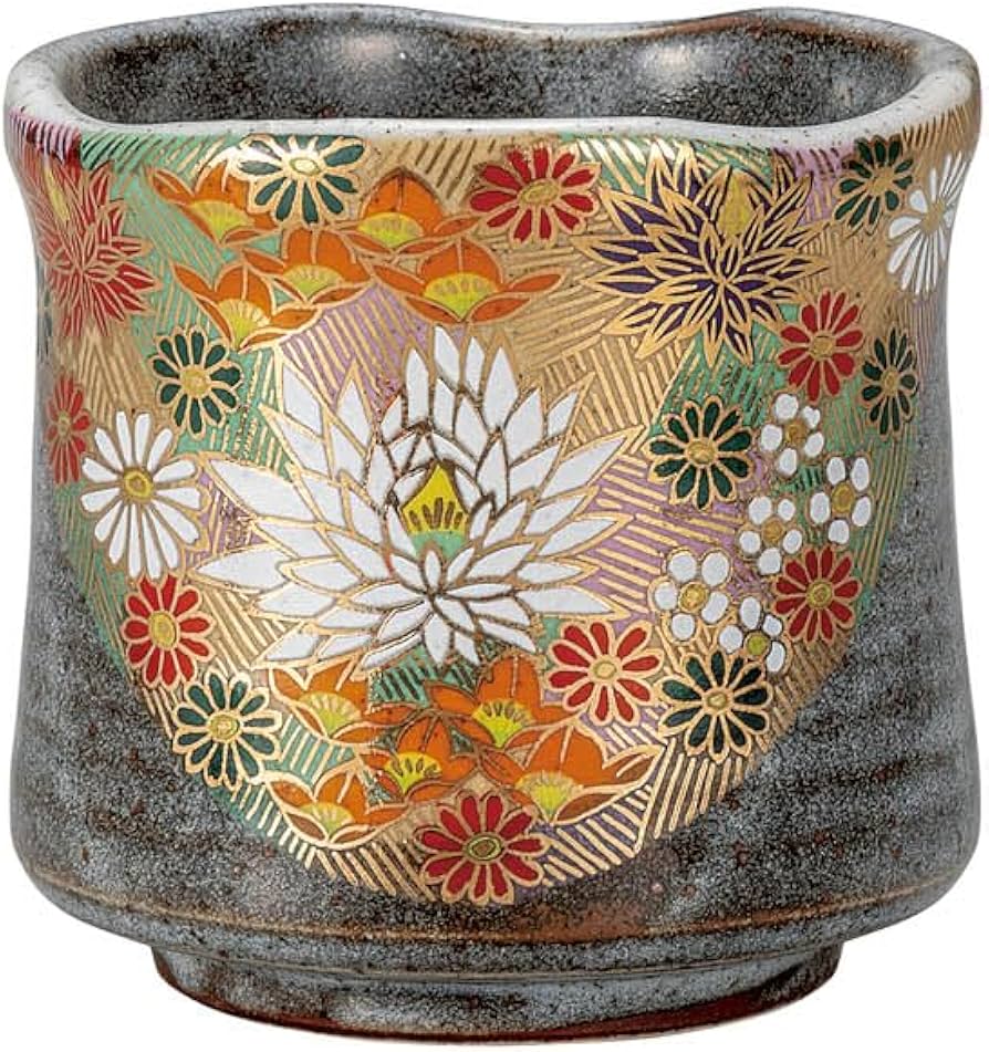 Amazon｜九谷焼 ゆのみ 金花詰｜湯呑み オンライン通販