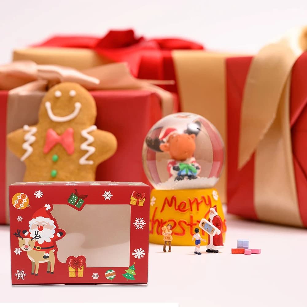 Weihnachtsgeschenkbox Süßigkeiten Geschenkbox 12 stücke Weihnachten Keks Box Kraftpapier Süßigkeiten Geschenk Boxen Taschen Essen Verpackungsbox Weihnachtsfeier Kinder Geschenk Weihnachtsgeschenkbox g