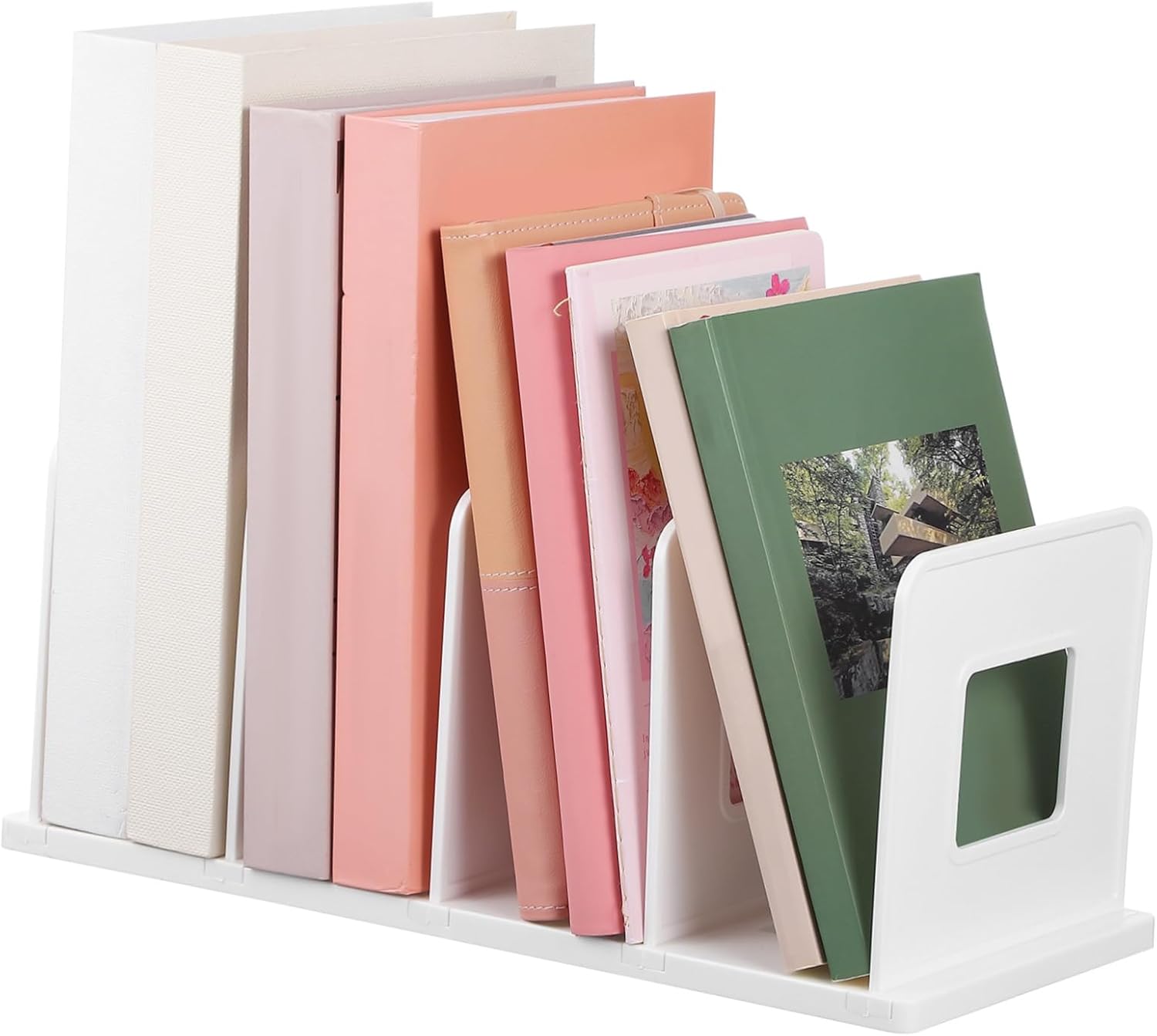 Gadpiparty Desktop File Organizer Vertical Binder Holder Space-saving Aesthetic Easy to Use Suitable for Office Bookstore and Home