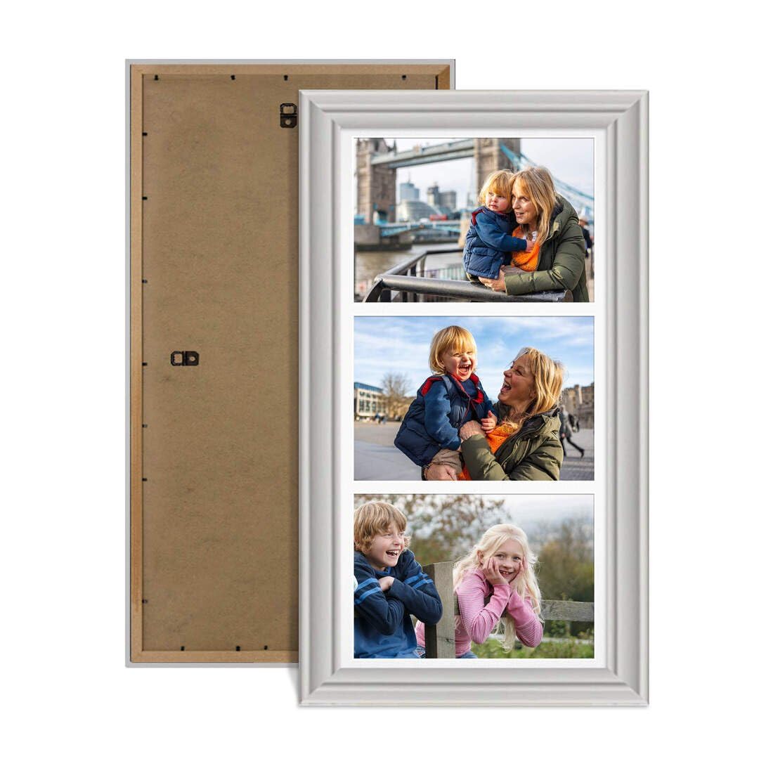 Procut Global 16x8" Classic Light Grey Photo Frame For Multiple Pictures — image 1
