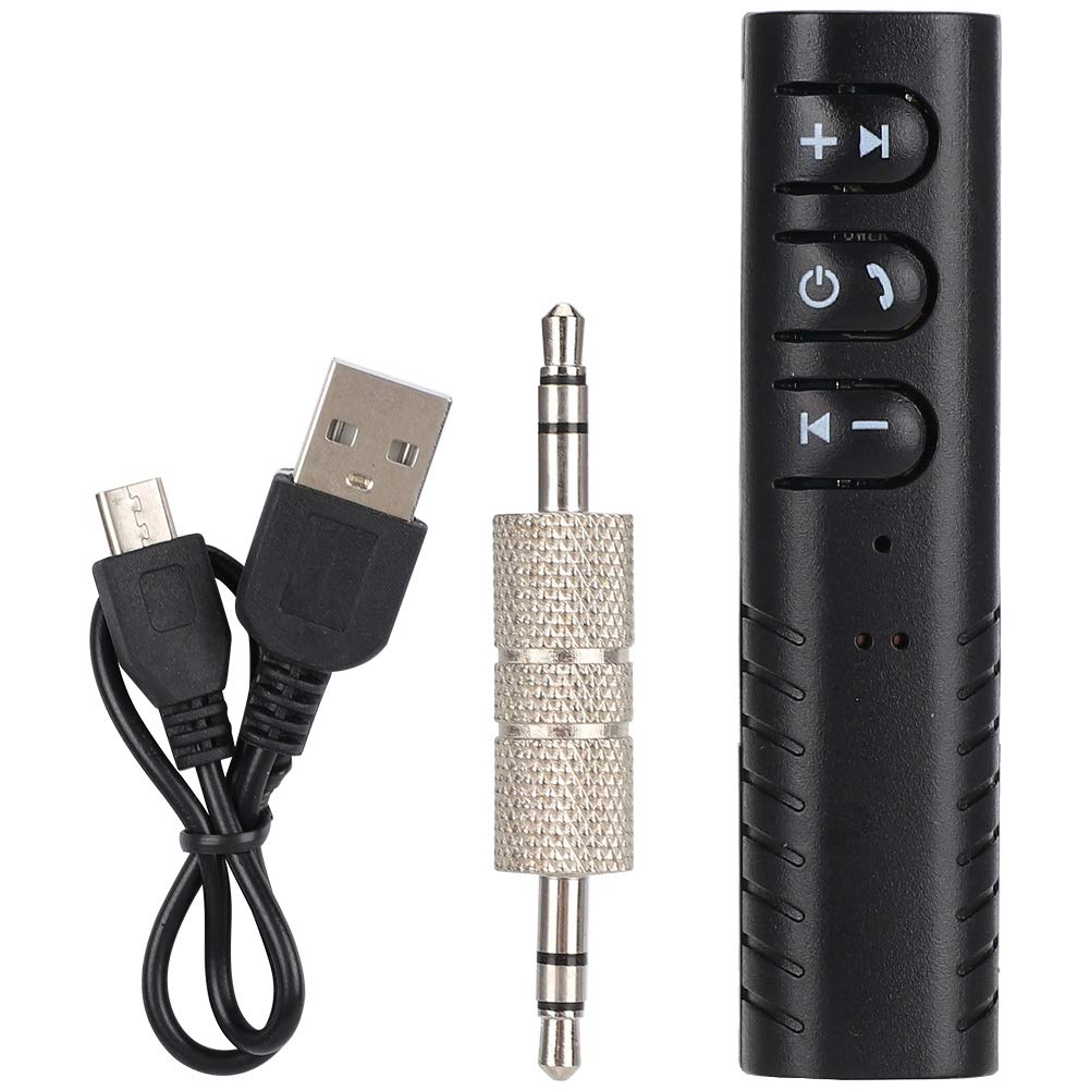 Bluetooth 4.1 Receiver, Mini Car Bluetooth USB 3.5MM AUX Stereo Audio Receiver, Support Bluetooth Noise Reduction Answering, Stereo Digital Media Receivers for Car, Home Stereo,