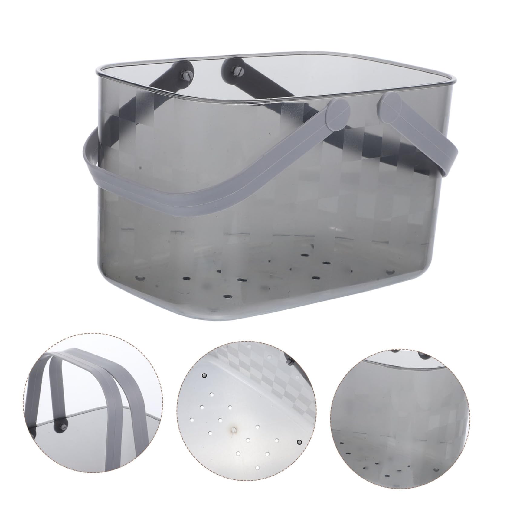 Cesta De Almacenamiento De Ducha Grande Organizador De Baño Drenaje Para Cosméticos y Accesorios De Baño Funcional y Portátil Para Hogar y Viajes