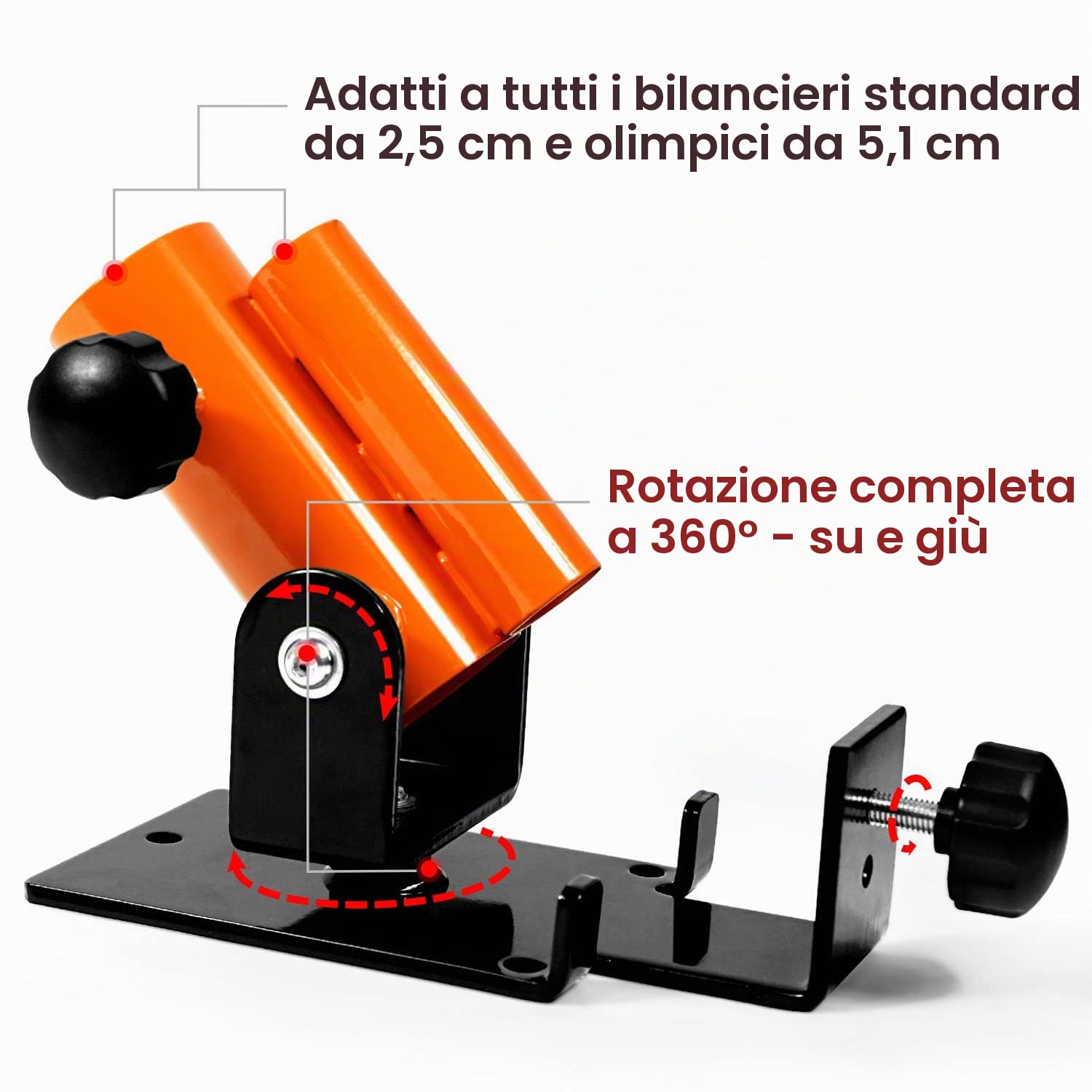 'Yes4All Deluxe T Bar Row Platform Landmine Attachments – Full 360° Swivel & Easy to Install – Fits 1'' Standard and 2'' Olympic Bars'