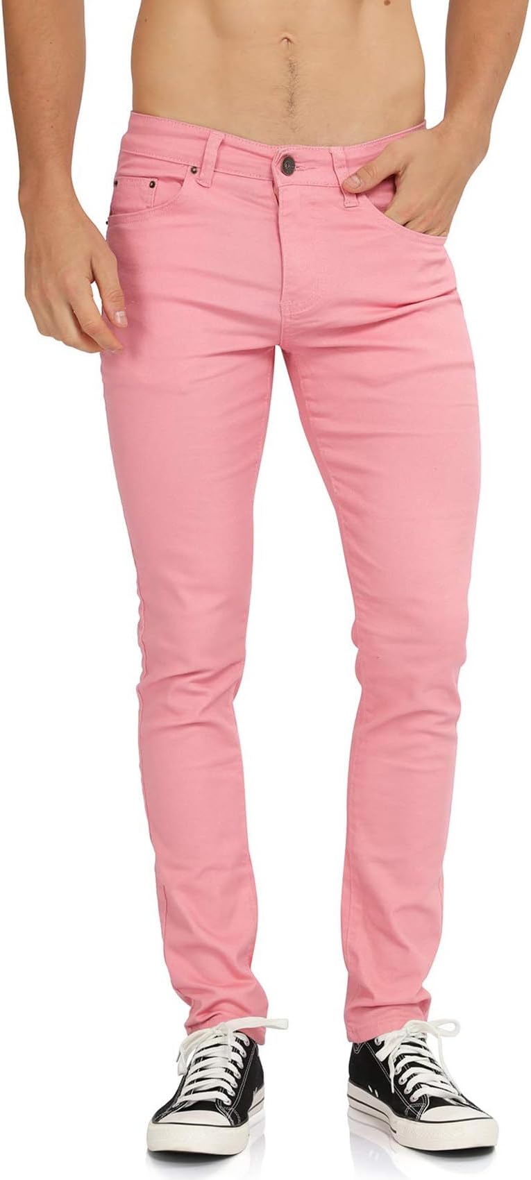 WULFUL Mens Slim Fit Comfortable Stretch Denim Pants