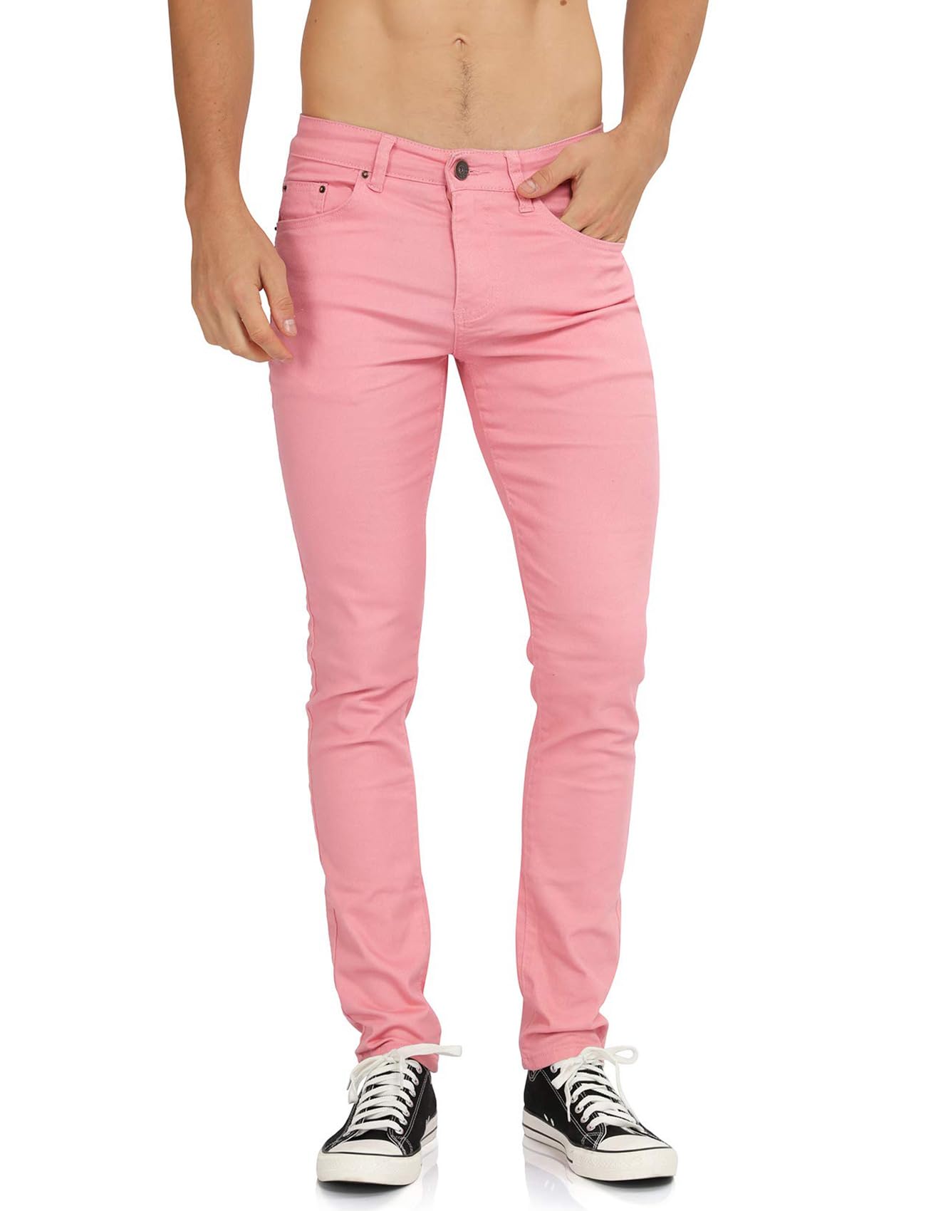 - Men's Slim Fit Skinny Stretch Comfy Jeans Denim Pants