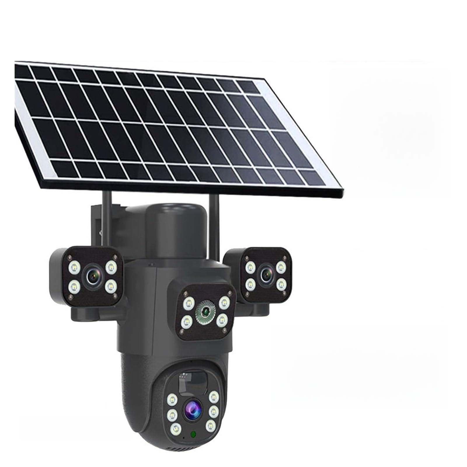 Security Camera, Cámara Solar PTZ WiFi de 6 MP con Tres Lentes y Pantallas, Seguimiento automático, IP 4G for Exteriores, protección Seguridad, vigilancia CCTV(4G Camera No Card)
