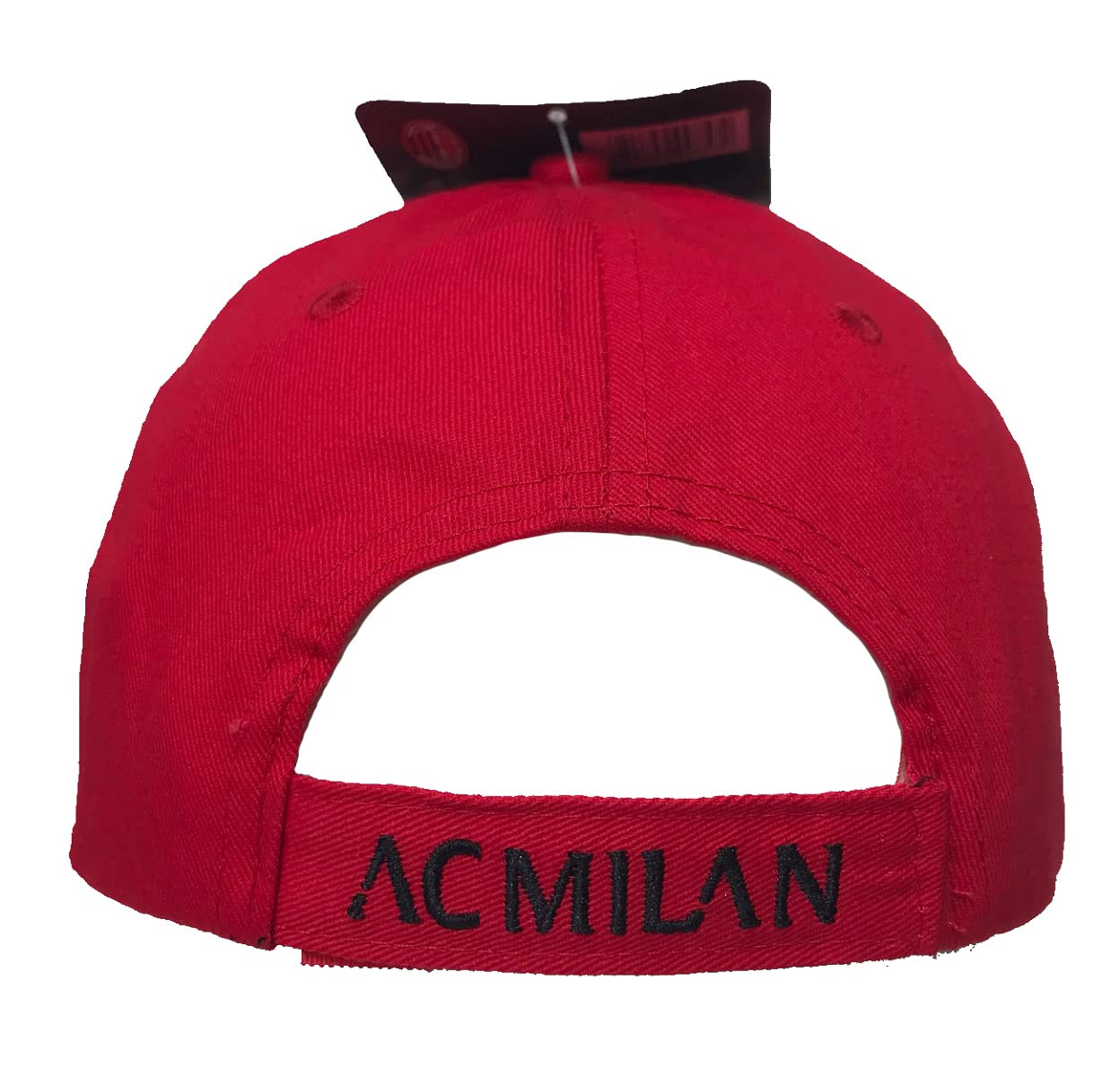 Cappello Milan Ufficiale Berretto Cappellino con Visiera Rossonero Scritte CAPMIROSC
