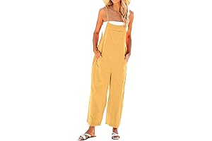 Cozy and Vibrant Yellow Overalls for Women