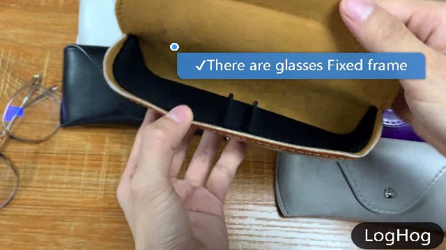 Amazon.com: LogHog Portable Leather Sunglasses Pouch Soft Eye