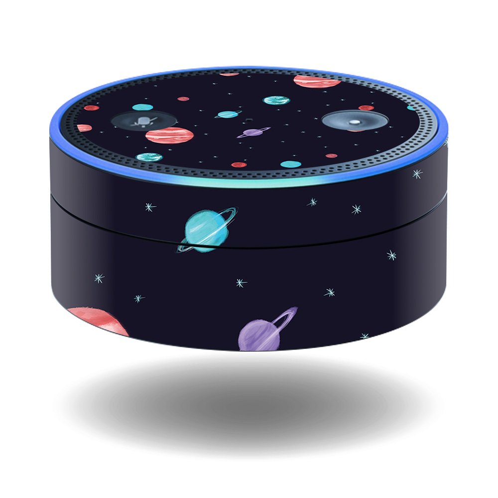 MightySkins Skin Compatible With Amazon Echo Dot - Bright Night Sky | Protective, Durable, and Unique Vinyl Decal wrap cover | Easy To Apply, Remove, and Change Styles | Made in the USA