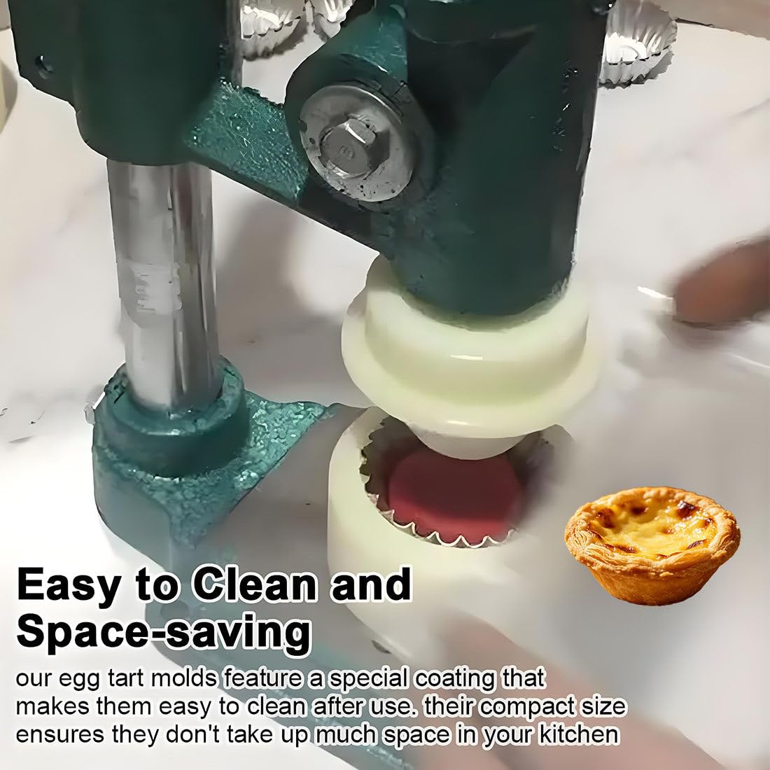 Pressa Manuale Crostate,per Pasticceria Fatta in Casa,Cottura Professionale,Gusci Cialda H42