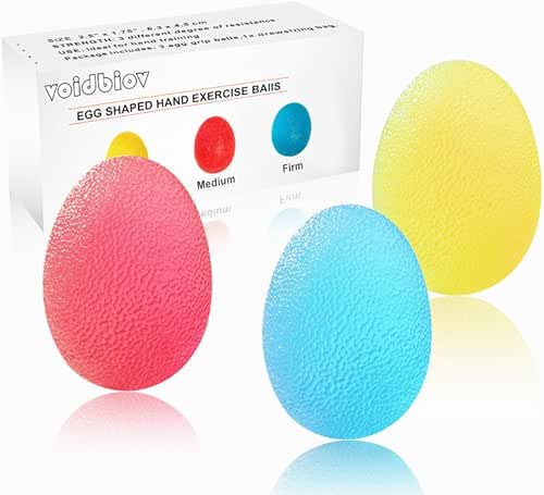 voidbiov Ensemble de balles Anti-Stress ovales avec 3 degrés de