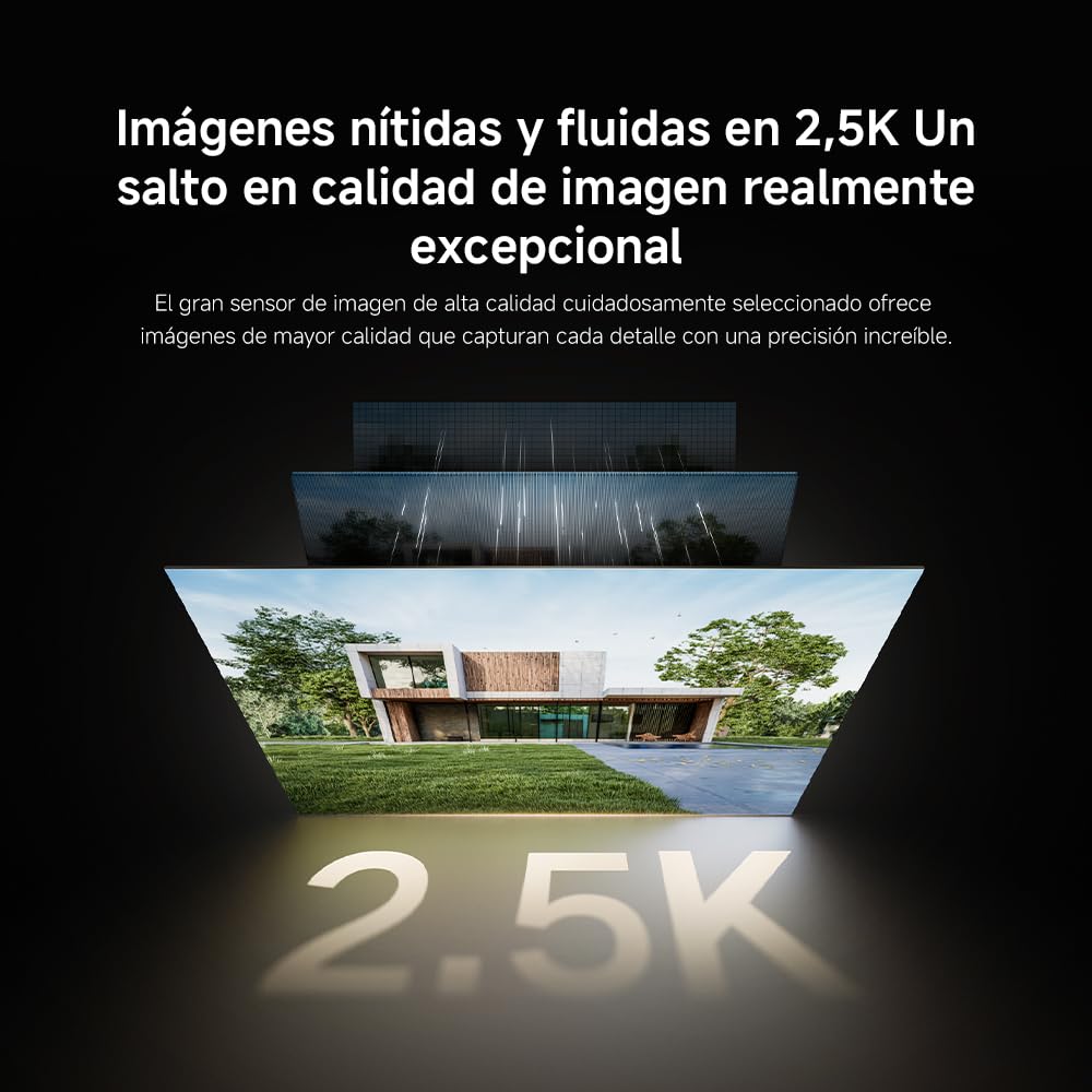 XIAOMI Outdoor Camera BW500, Cámara Exterior con batería de Larga duración, IP67,Resolución de 2,5K y Angulo de 136º, Detector de Movimiento, Visión Nocturna en Color, Placa Solar Opcional