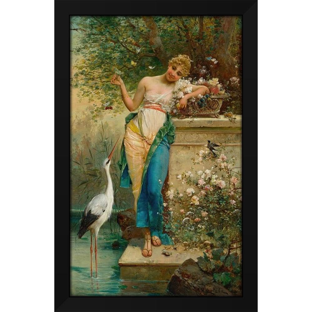 Amazon.com: Hans Zatzka 16x24 Black Modern Framed Art Print Titled
