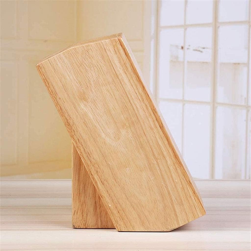 Knife Block Storage Stand Kitchen,Only Selling Cutter Holder,Solid Wood Insert Bamboo Wooden,Convenient Safe