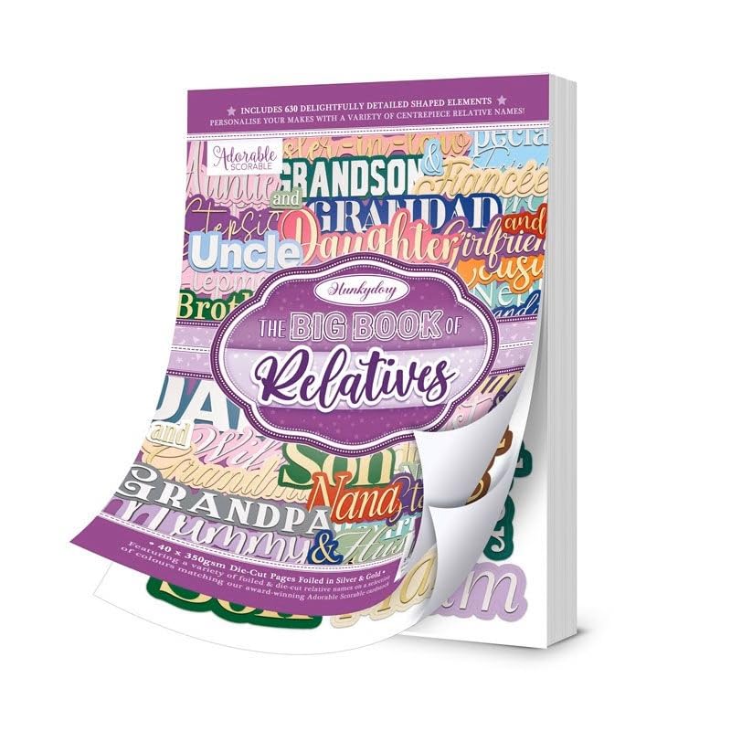Libro de los familiares Hunkydory para personalizar tus álbumes de fotos de recuerdos entrañables