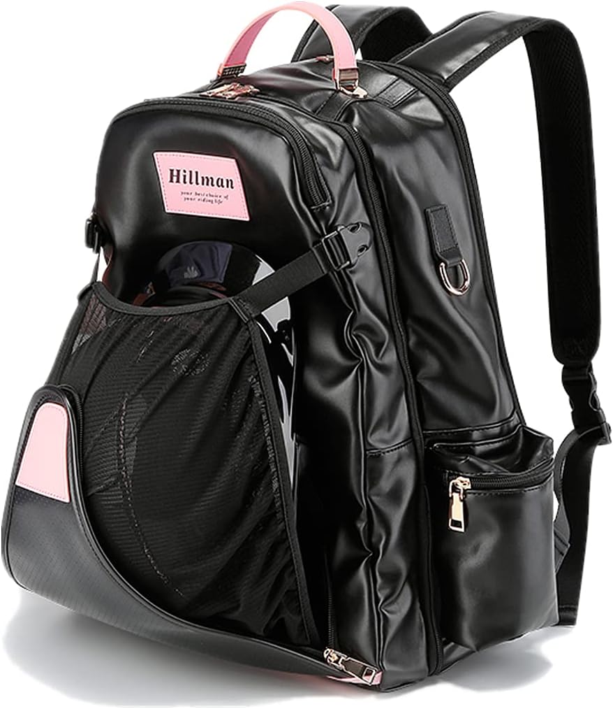 UNISTRENGH Professional Equestrian Backpack with Helmet